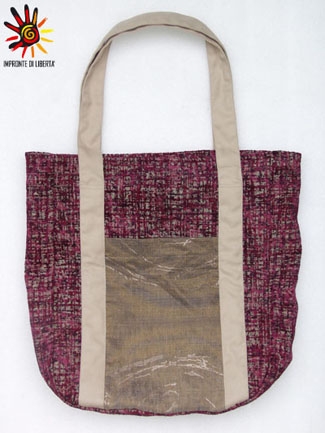 Borsa trasportina con tasca frontale