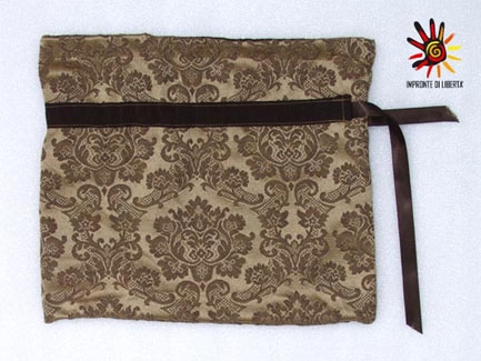 Pochette cotone damascato