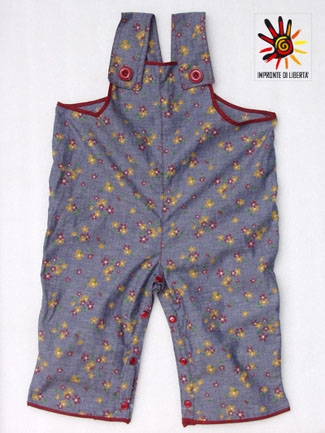 Saloppette in cotone a fiorellini